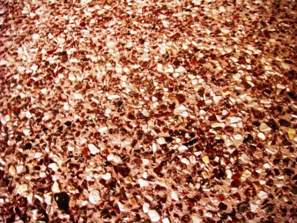 exposed aggregate or pebble