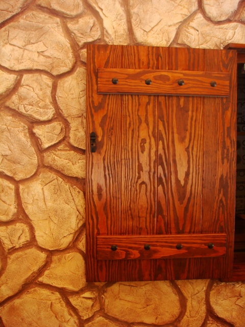 stamped wall