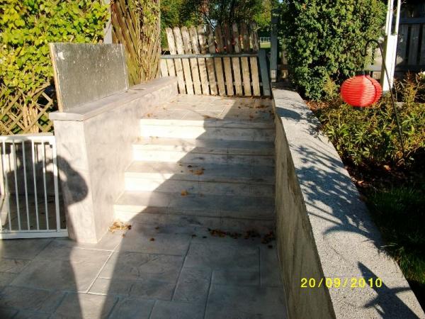 stamped concrete overlay