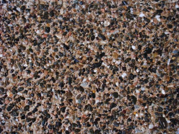 exposed aggregate or pebble