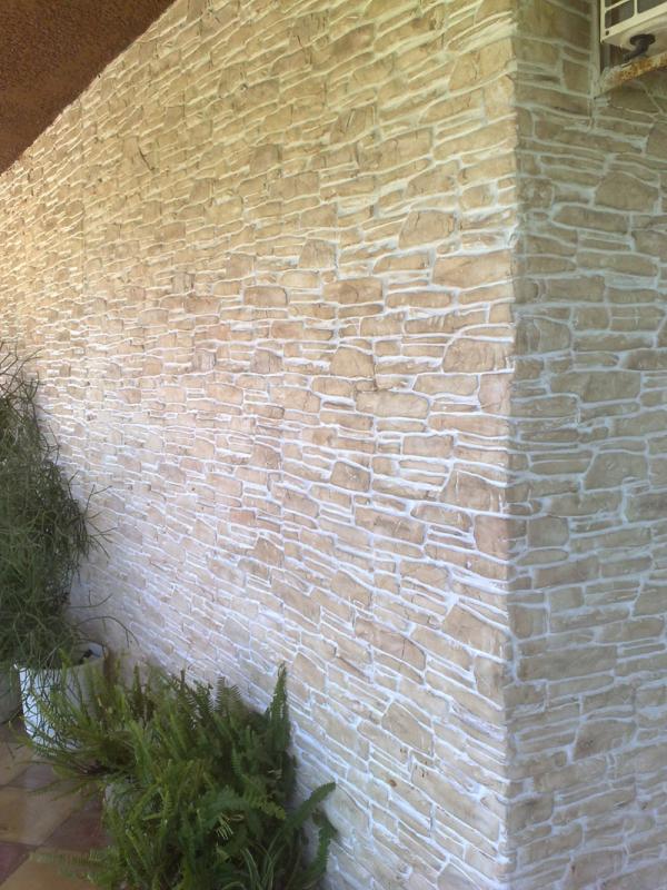 stamped wall
